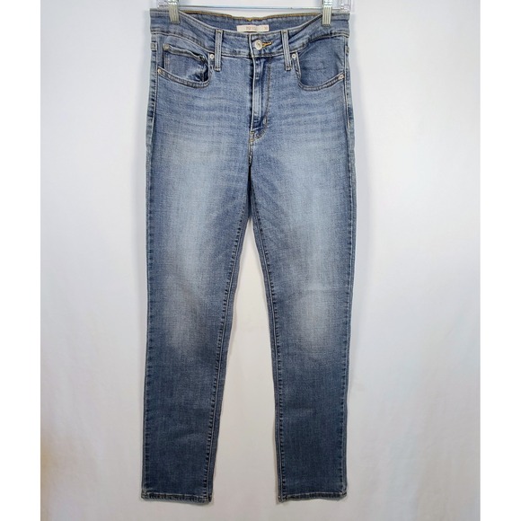 Levi's Denim - Levis 712 Slim Etroit Jeans Women's 30 Medium Wash Blue Denim Mid Rise Stretch